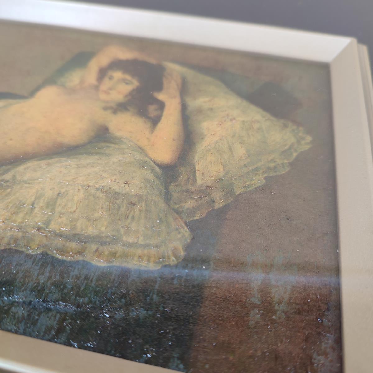 フランシスコ・デ・ゴヤ 「裸のマハ」 複製名画 額装 絵画 レプリカ インテリア 絵_画像6