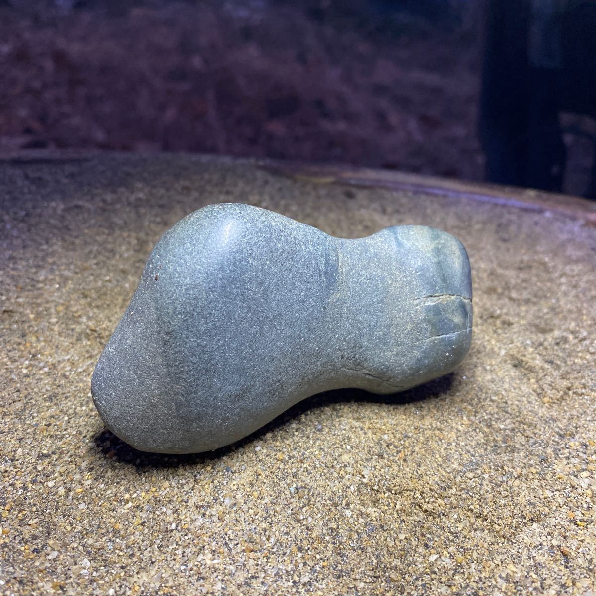 抽象石　湘南海岸石　オブジェ 水石　ウブ　置物　インテリア_画像5