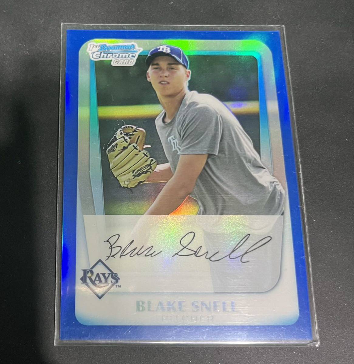 Blake Snell 2011 bowan 1st blue Refractor RC! サイ・ヤング賞_画像1