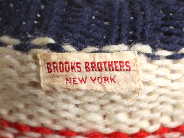 50s 60s ブルックスブラザーズ ノルディック ウール ニット セーター メンズ XL / 50年代 60年代 ヴィンテージ BROOKS BROTHERS バーズアイ_画像4