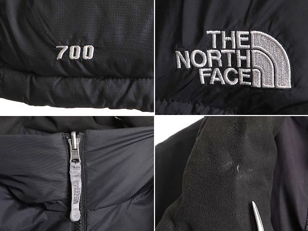 ノースフェイス ヌプシ ダウン ベスト レディース S The North face アウトドア NUPTSE 700フィル フルジップ 重ね着 前開き パッカブル 黒_画像5