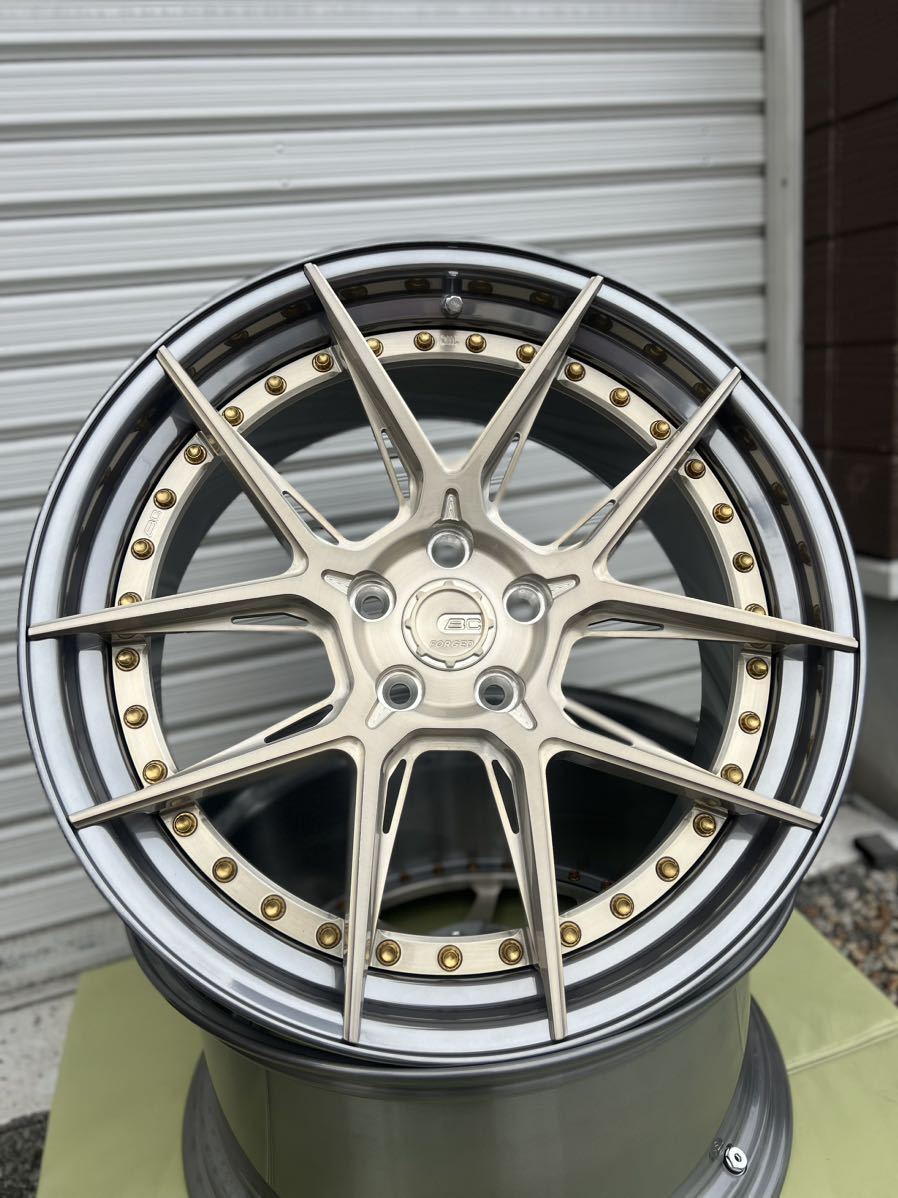 【美品】BC FORGED HCA381S 19インチ 9J 5×112 +40 ハブ57.1 鍛造アルミホイール ゴールド Audi tts 8S s4 s5 a5 a6 sq3等_画像1