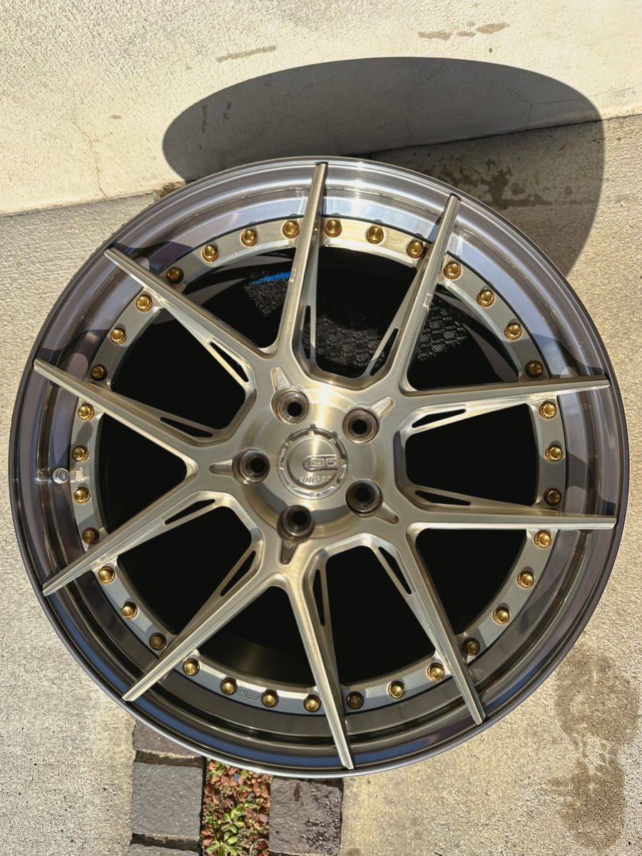 【美品】BC FORGED HCA381S 19インチ 9J 5×112 +40 ハブ57.1 鍛造アルミホイール ゴールド Audi tts 8S s4 s5 a5 a6 sq3等_画像2