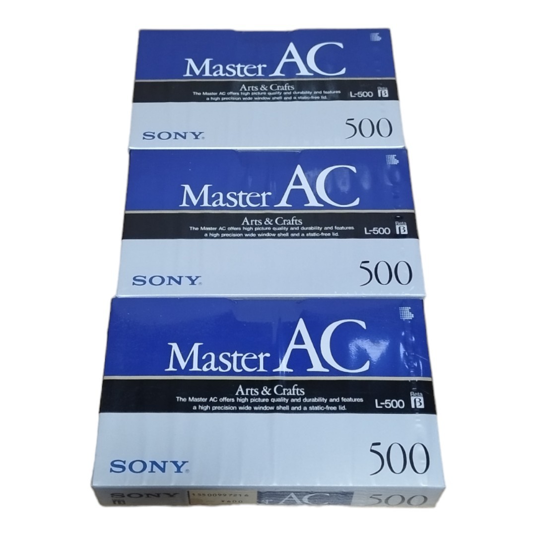 SONY ...  видео   кассета  лента   L-500MAC  3 штуки  комплект    доставка бесплатно 