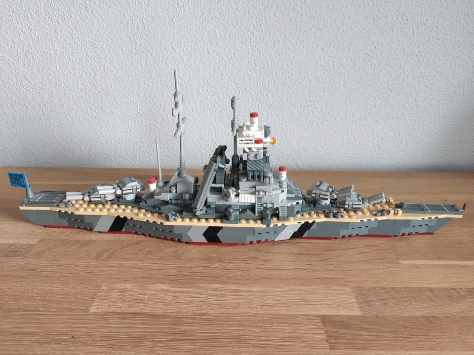 【新品】戦艦ビスマルク　ブロックセット　海軍　船　レゴブロック互換品 海軍 艦 戦艦 海軍 ドイツ プラモデル