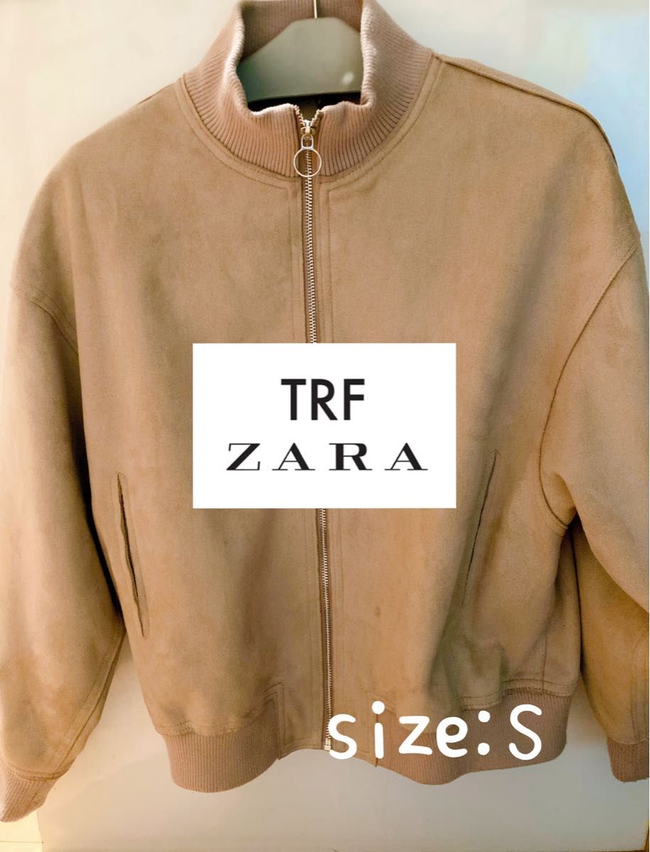 zara trf ザラ　スエードタッチ ボンバージャケット ブルゾン　S M L