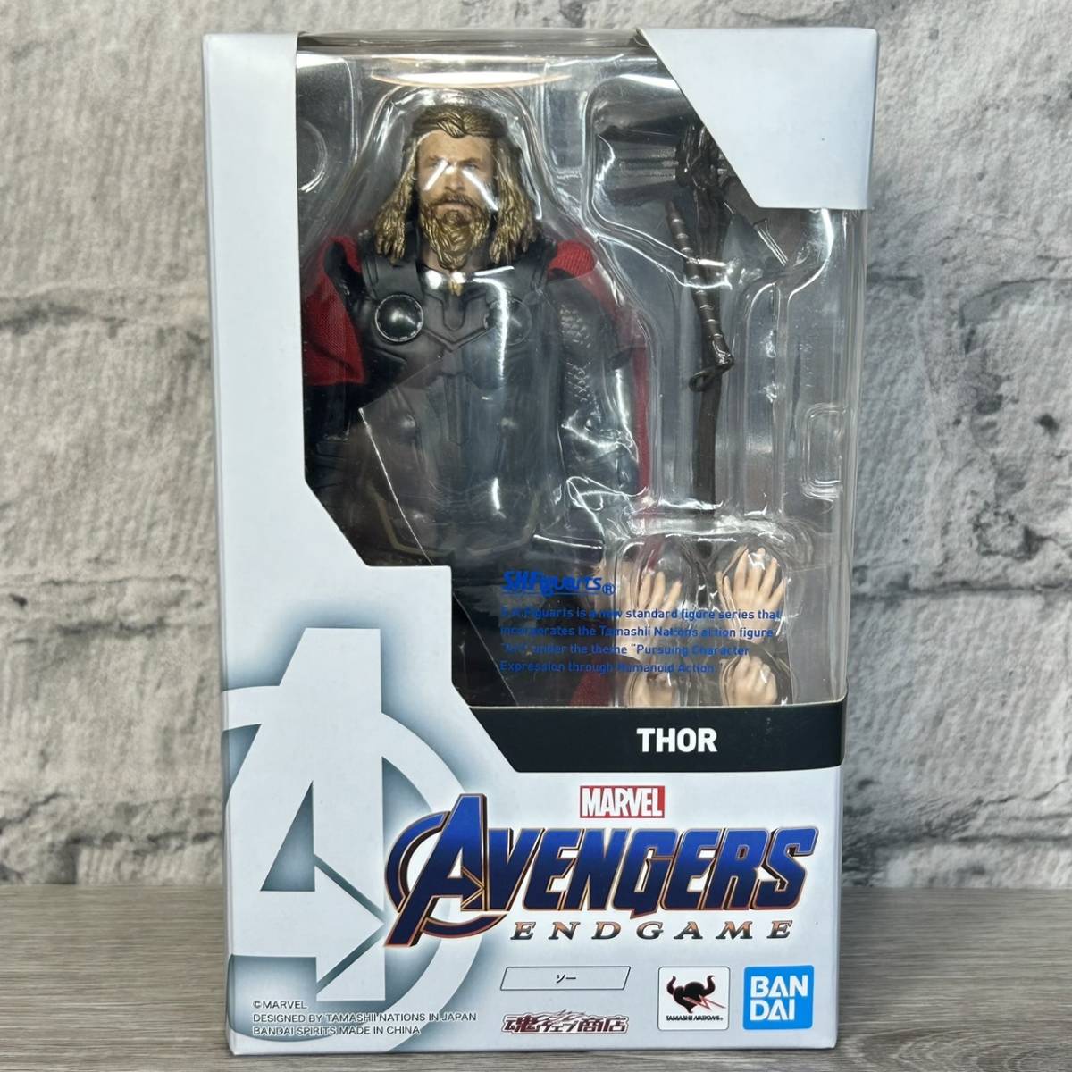 【YH-7956】中古美品 BANDAI AVENGERS ENDGAME THOR バンダイ フィギュア S.H.Figuarts MARVEL ソー アヴェンジャーズ エンドゲーム_画像1