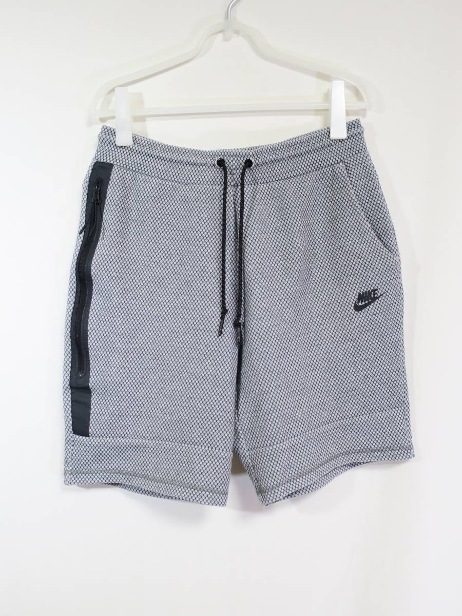 ナイキ NIKE テック フリース ショート パンツ L グレー ハーフパンツ 短パン 819559-010_画像1