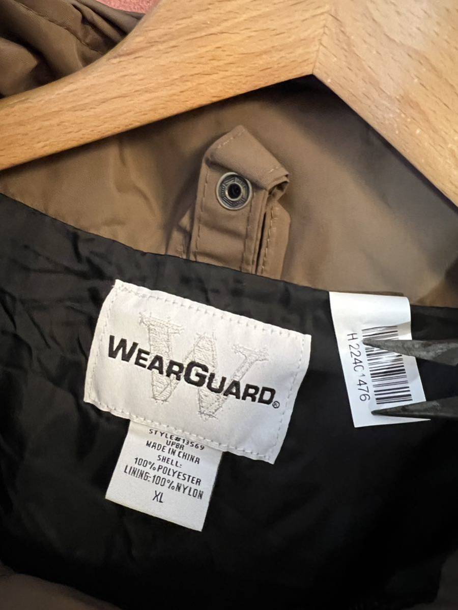 ワークジャケット　ナイロン系　使用感無し　ups 企業系　WEARGUARD XL ビックサイズ　オーバーサイズ　アメリカ古着　1円スタート_画像2