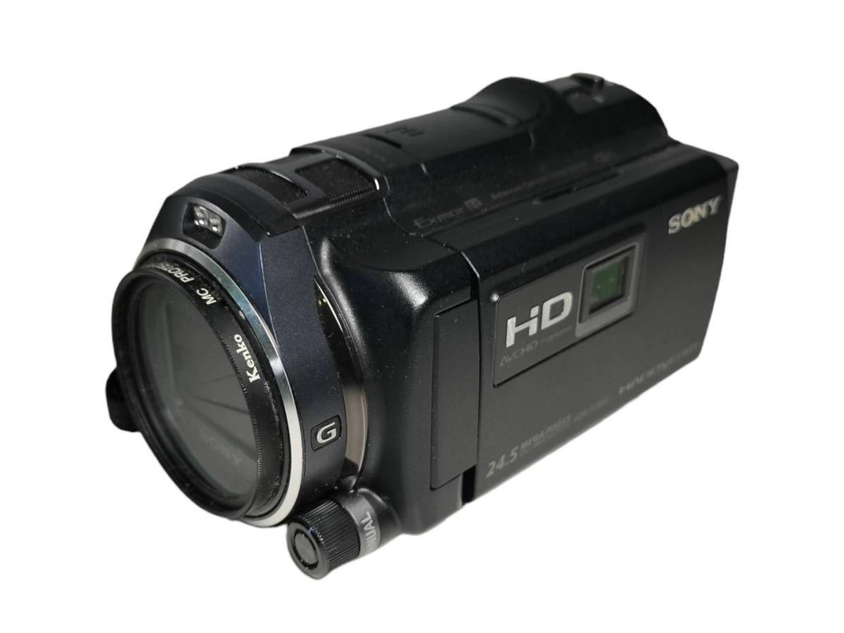 【静0114-20】【1円】ジャンク品 SONY HDR-PJ800 ビデオカメラ HANDYCAM ケース付 未確認 ハンディカム ソニー 中古 デジタルビデオカメラ _画像1