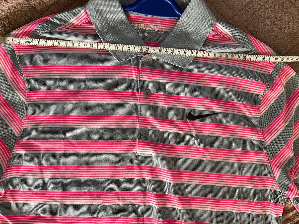 NIKE NIKEGOLF ゴルフウェア NIKE ポロシャツ GOLF ナイキゴルフ 半袖 DRI-FIT ボーダー柄 ゴルフ 