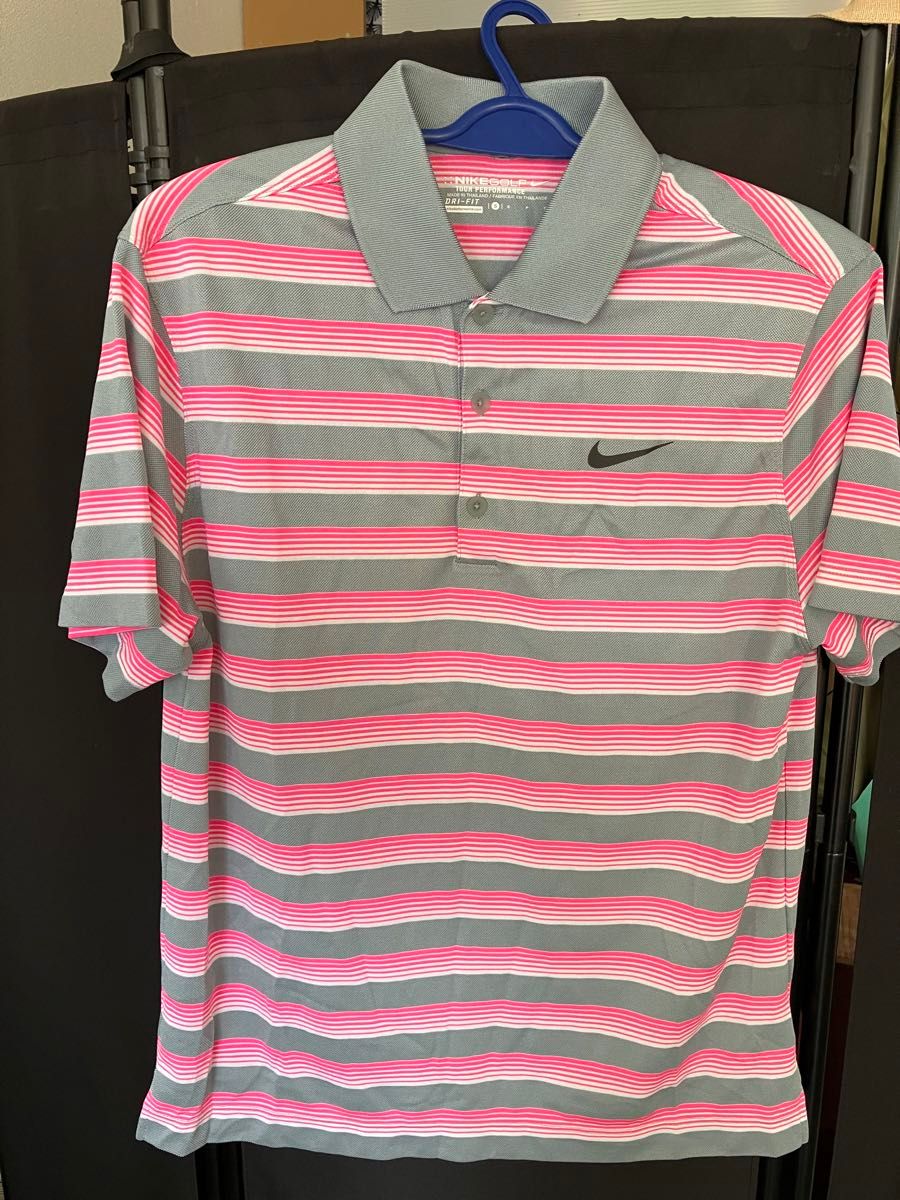 NIKE NIKEGOLF ゴルフウェア NIKE ポロシャツ GOLF ナイキゴルフ 半袖 DRI-FIT ボーダー柄 ゴルフ 