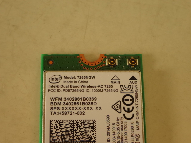 無線LANカード Intel Dual Band Wireless-N 7260NGW AN 送料140円～の画像2