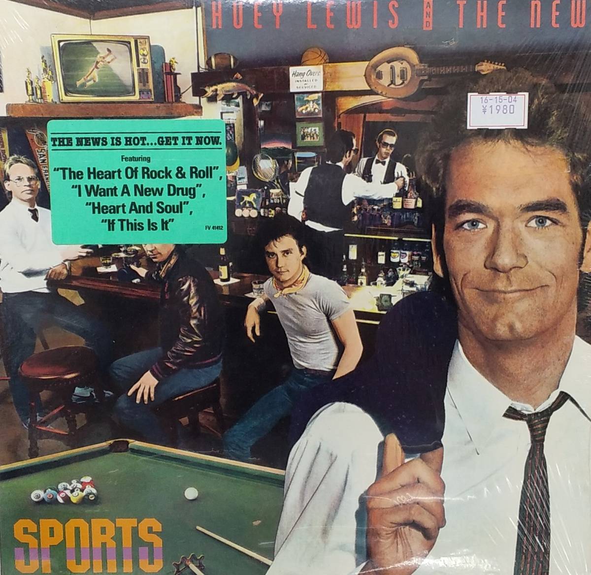 匿名・送料無料！　ヒューイ・ルイス&ザ・ニュース/Huey Lewis & The News　LP　「スポーツ/Sports」_画像1