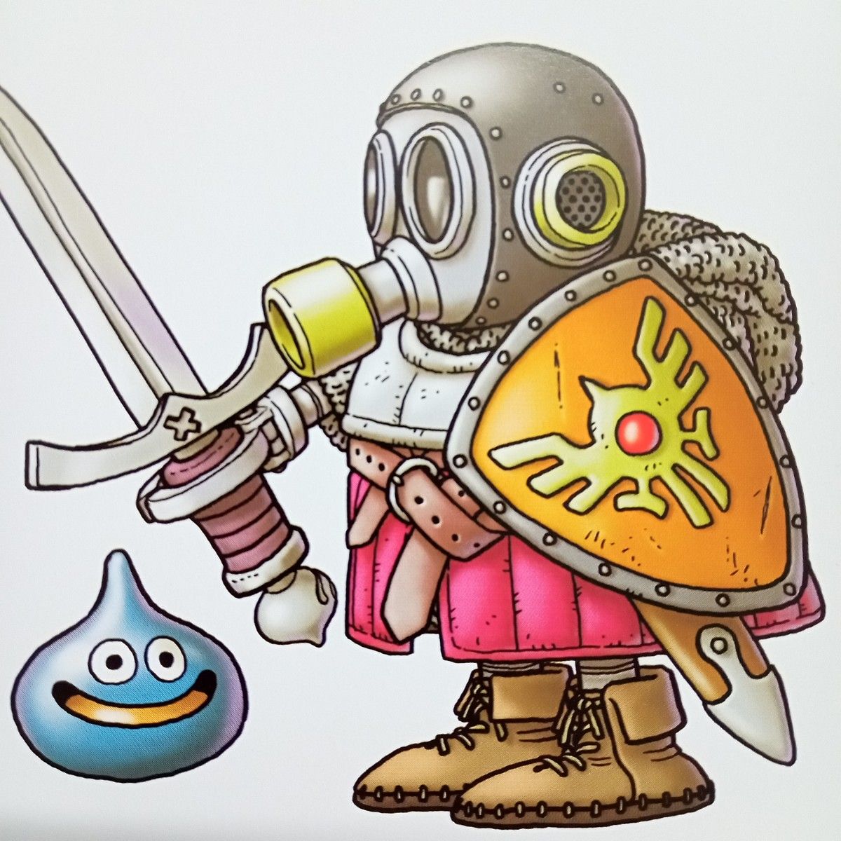 ドラゴンクエスト 鳥山明 自画像 イラスト ポスター 額付き ドラゴンクエスト 鳥山明 自画像 イラスト ポスター 額付き