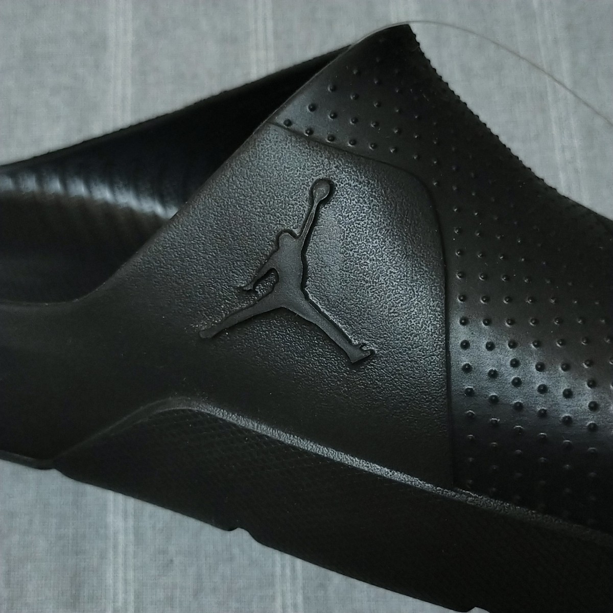  новый товар 27cm* воздушный Jordan шлепанцы для душа скользящий черный чёрный цвет тапочки benasi редкий цвет AIR JORDAN 1 Jump man Logo 