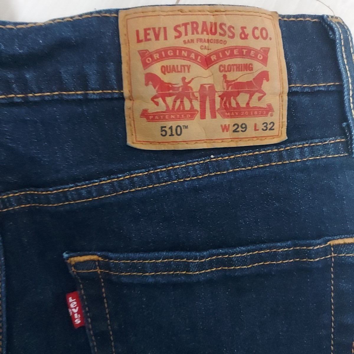 Levi's510 CLASSICリーバイススキニーストレッチデニムパンツW29_画像8