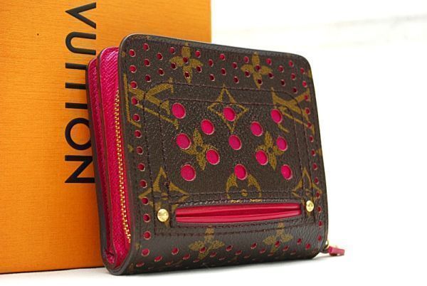 ★極美品★ ルイヴィトン Louis Vuitton モノグラム ペルフォ コンパクトジップ 財布 本物 美品 1円 M95188 定価約9万 23090202_画像2