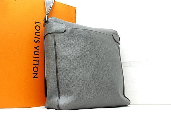 ★極美品★ ルイヴィトン Louis Vuitton タイガ ミロ メンズ ショルダーバッグ グラシエ M32631 定価約30万 23112602_画像2