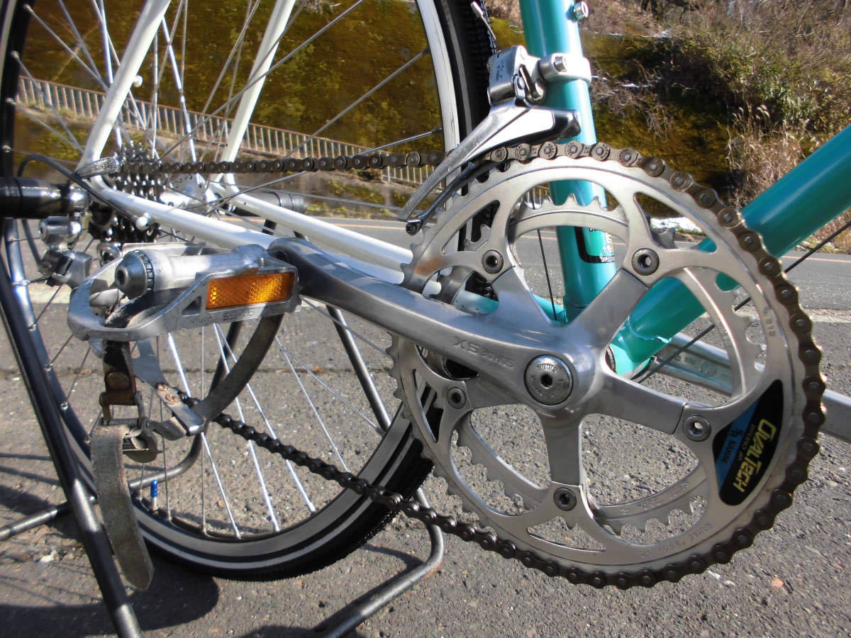 1円～MILUS ロードバイク SUNTOUR 12段 タイヤ新しい 緑色 1018_画像8