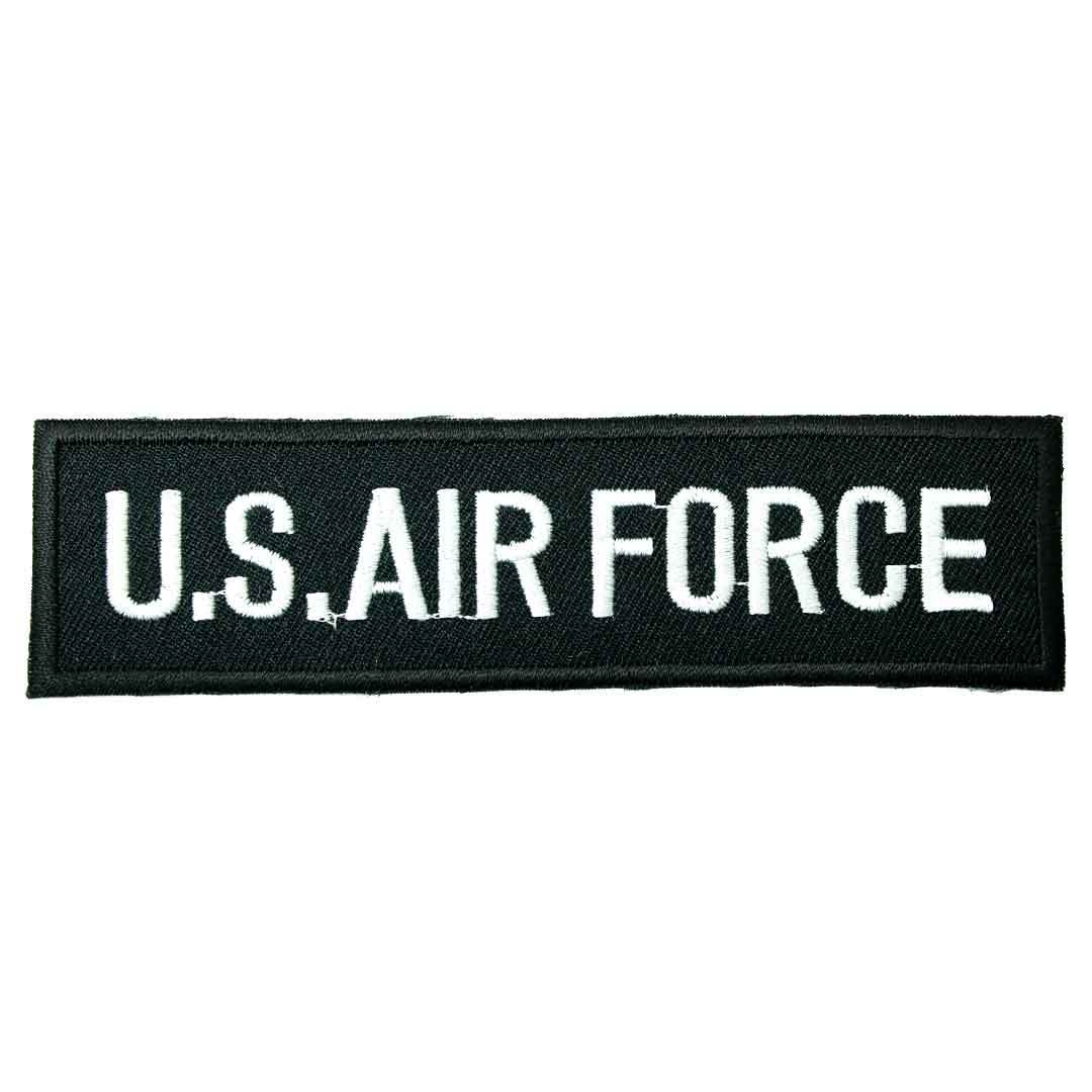 アイロンワッペン US.AIR FORCE 空軍 ミリタリー 軍物 エアフォース デザイン 簡単貼り付け アップリケ 刺繍 裁縫_画像1