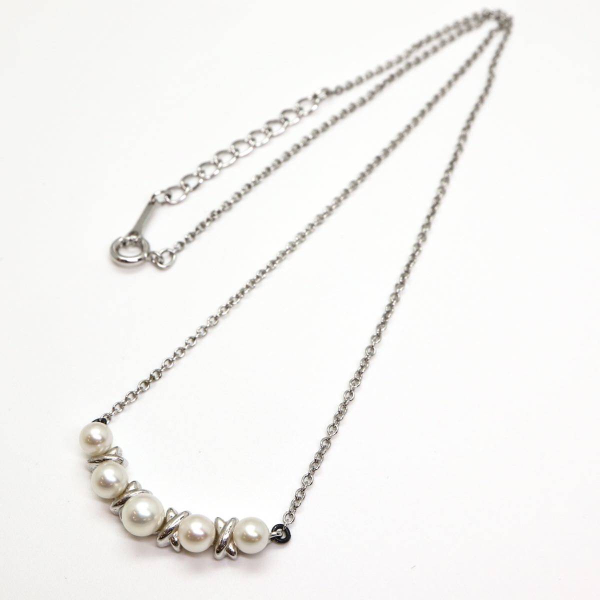 ◆アコヤ本真珠ネックレス◆J 約4.2g 約38.0cm 4.0-5.0mm珠 パール pearlジュエリーjewelry DA0/DA0_画像7