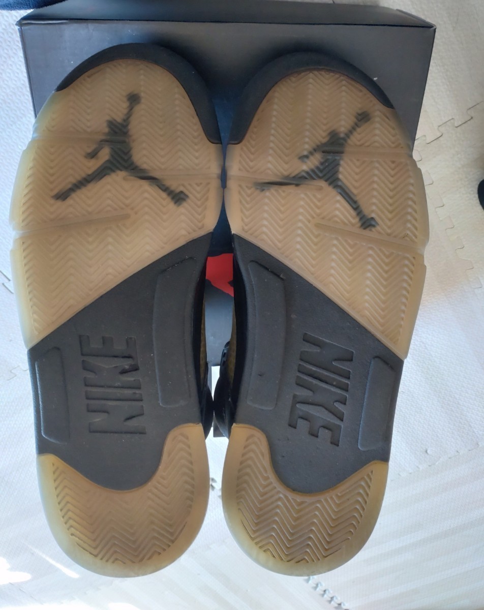 Nike Air Jordan 5 Retro OG Black/Metallic Silver US11.5 美中古 ジョーダン 29.5cm