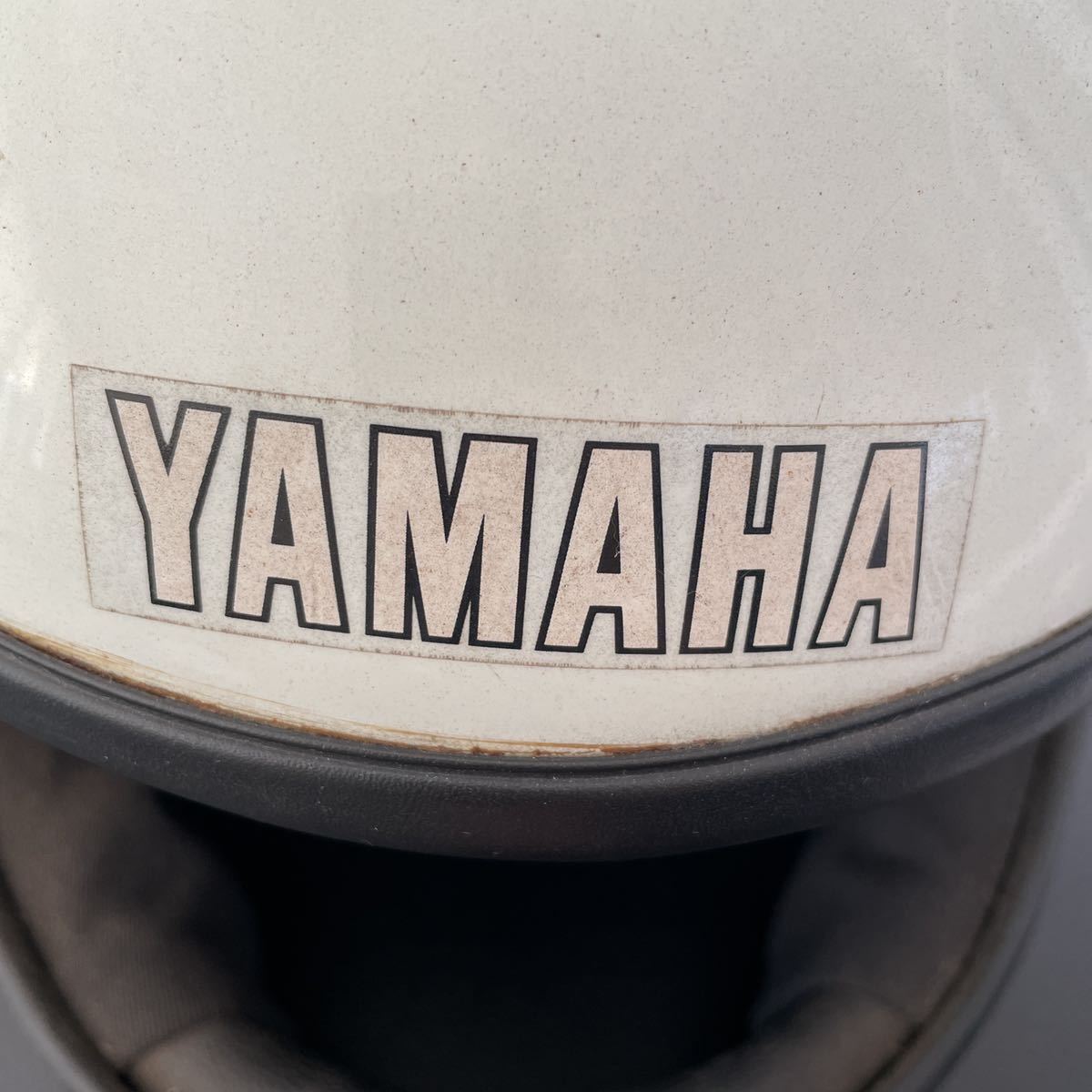 YAMAHA ヤマハ　RZ250 バイク　ヴィンテージヘルメット フルフェイス　Mサイズ _画像9