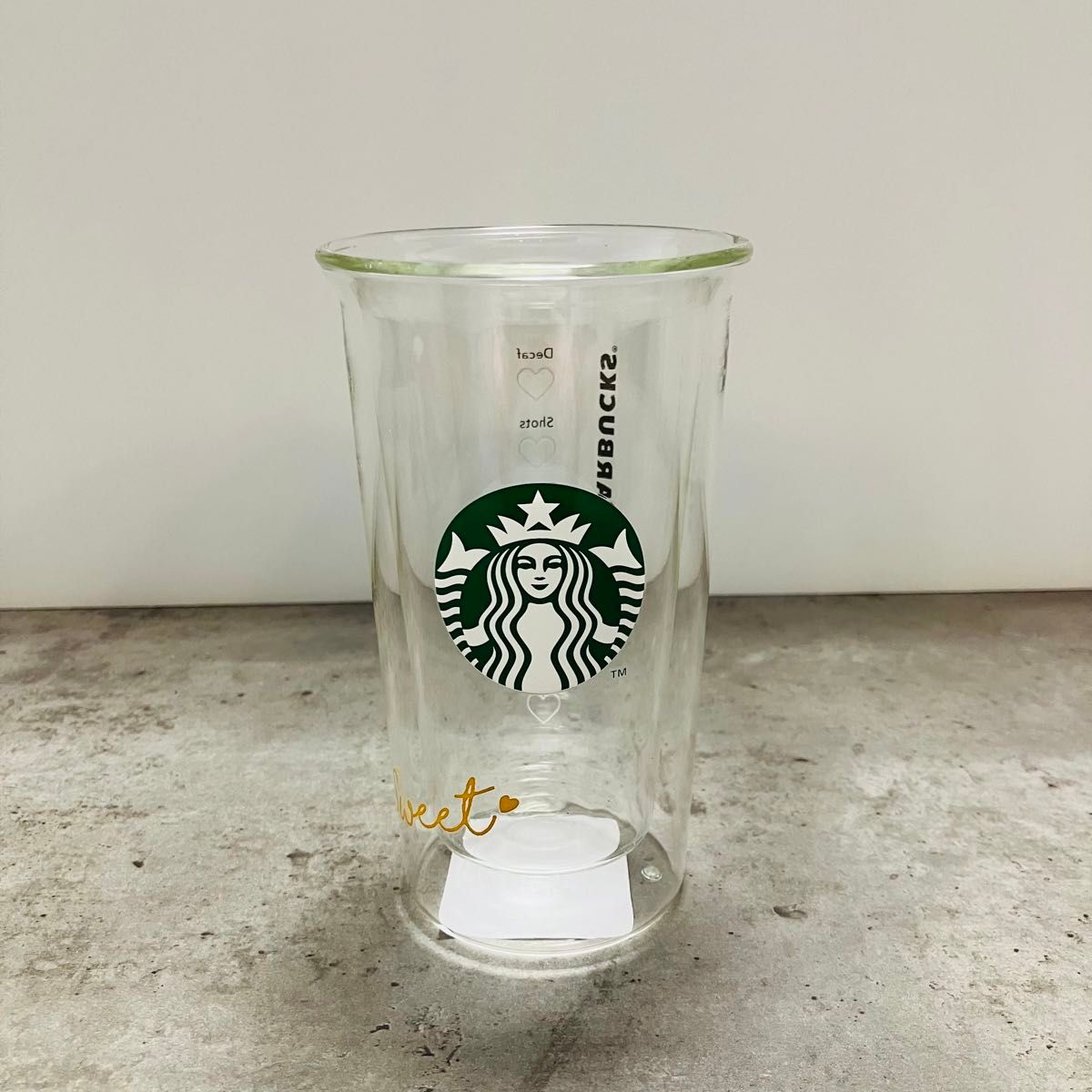 未使用品☆スターバックス2024バレンタイン耐熱ダブルウォールグラス　完売品　2023バレンタイン　Starbucks