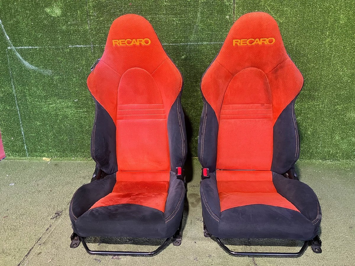 Y管理74654 H22 コペン L880K】訳あり品★ダイハツ純正 RECARO 運転席 助手席 シートヒーター付 ★トリム FQ21 ※助手席 ベルトフック 破損_画像1