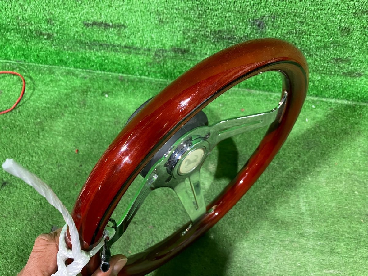 S control 74638 H10 Roadster NB8C]* after market wooden steering wheel 33cm Boss attaching *SRS canceller attached 