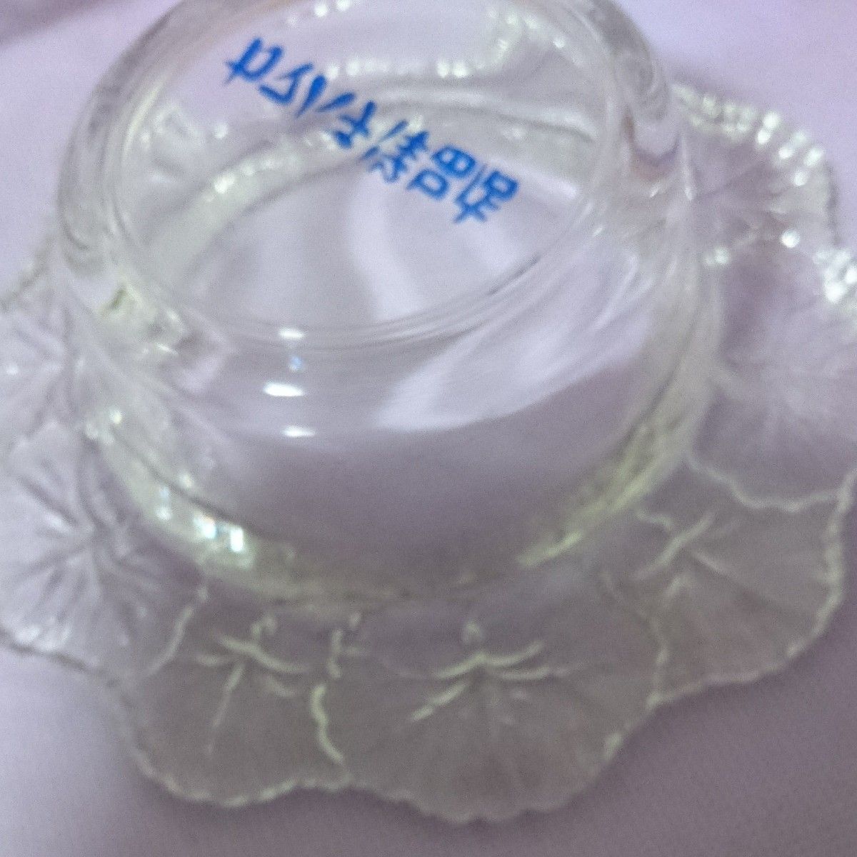 昭和レトロ　ガラス製　クリア灰皿　透明 2こ