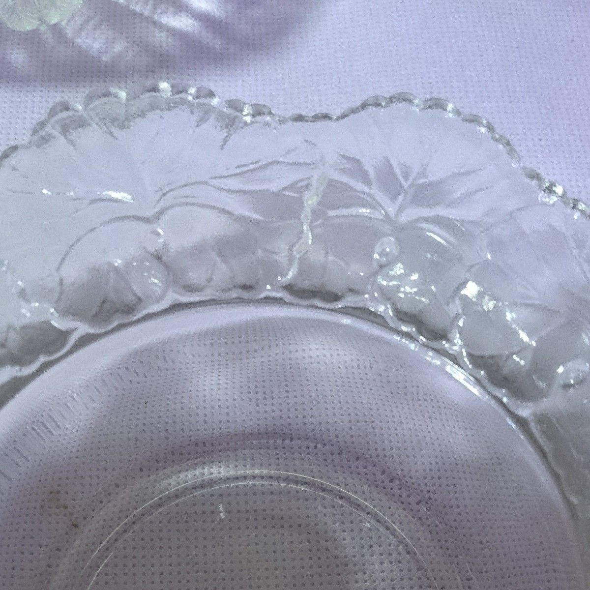 昭和レトロ　ガラス製　クリア灰皿　透明 2こ