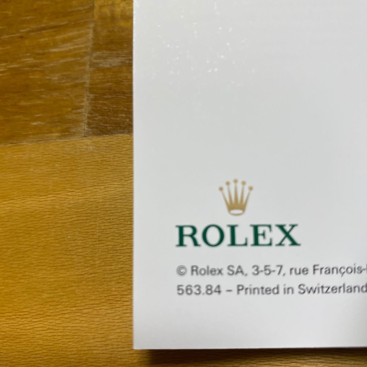 3569【希少必見】ロレックス ワールドワイドサービス冊子 ROLEX WORLDWIDE SERVICE_画像2