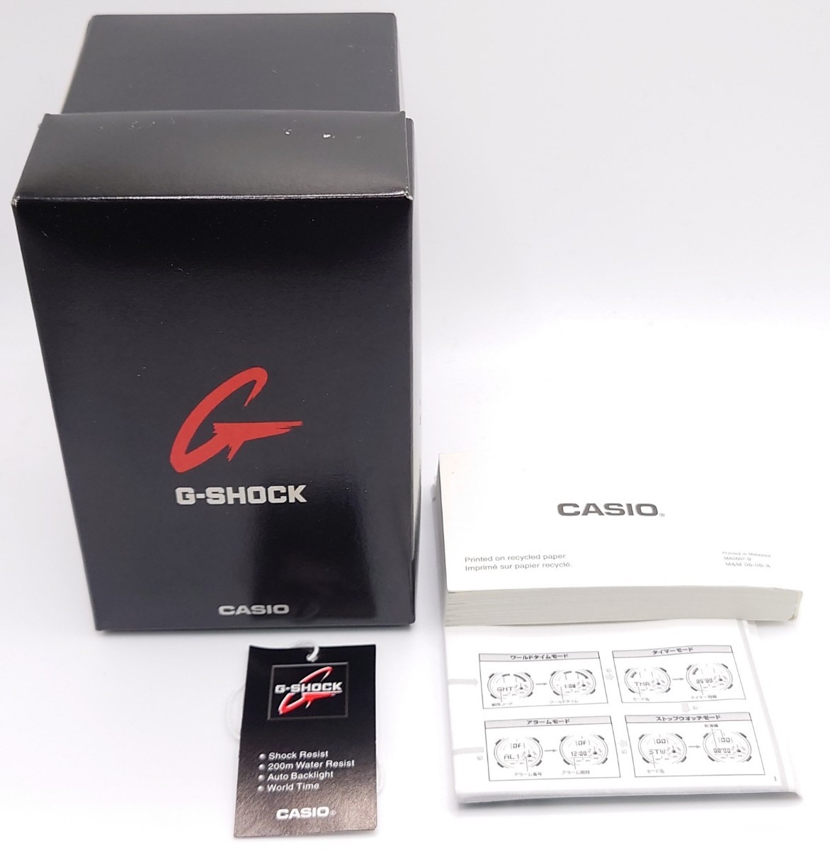 【R1-365】 美品 CASIO G-SHOCK AW-582SC-1ADR 海外モデル デジアナ クレイジーカラーズ イエローグリーン メンズ 腕時計 箱付き_画像7