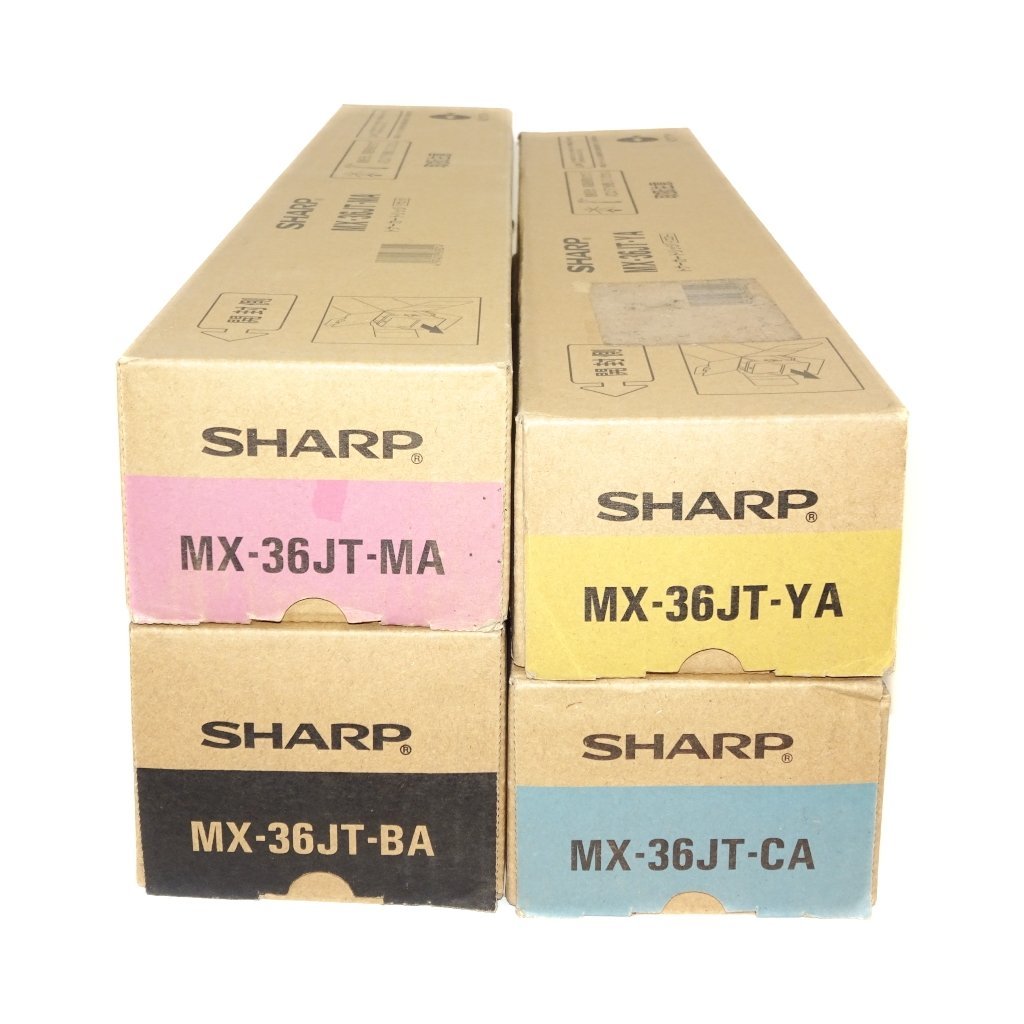 4色セット SHARP シャープ 純正トナー MX-36JT-BA/CA/MA/YA MX2640/MX3140/MX3640用 【送料無料】 NO.4532