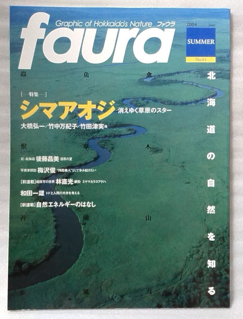 FAURA ファウラ 2004年 夏号★特集 シマアオジ 消えゆく草原のスター ★北海道の自然を知る★中古本【小型本】[626BO_画像1