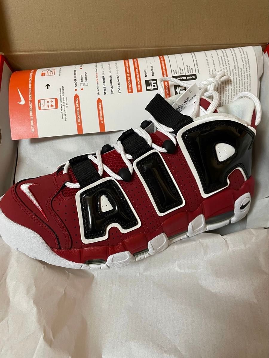 ナイキ/AIR MOREUPTEMPO 96/エアモアアップテンポ/レッド 新品未使用 27cm