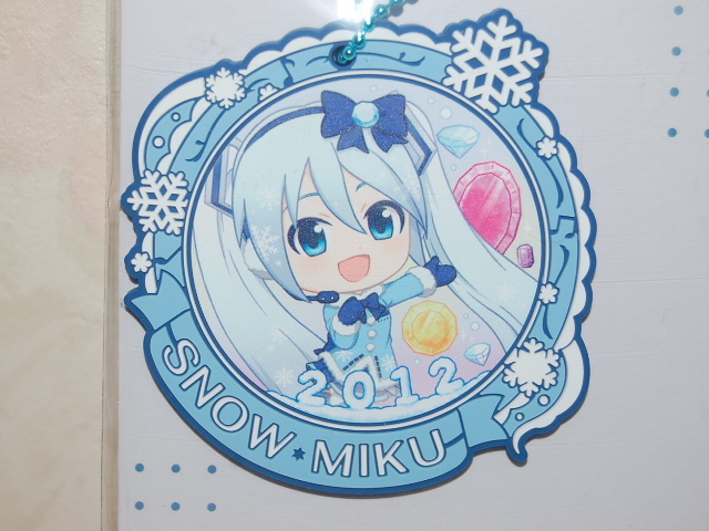 一番くじ★雪ミク Ｋ賞 雪ミクオールスターズ ラバーチャーム 2012 ver 新品・未開封 初音ミク_画像1