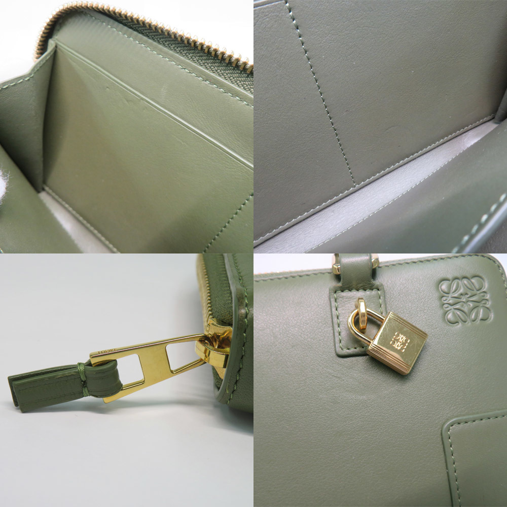 [ Nagoya ] Loewe amasona сумка C039U10X01 2WAY сумка на плечо аксессуары зеленый кожа GD металлические принадлежности женский 
