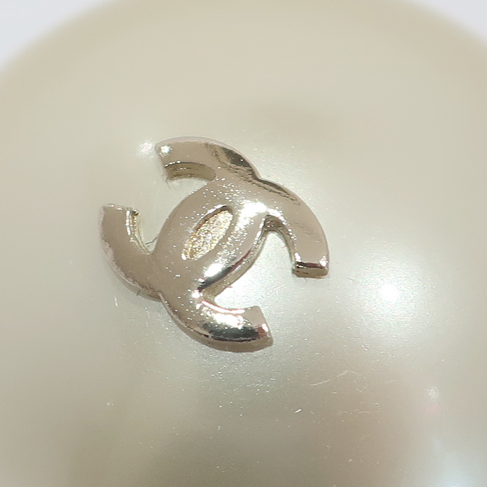 【栄】シャネル CHANEL ヘアアクセサリー ヘアゴム シュシュ A63896 Fパール ココマーク F17V GD金具 約21.6g 女性 袋_画像5