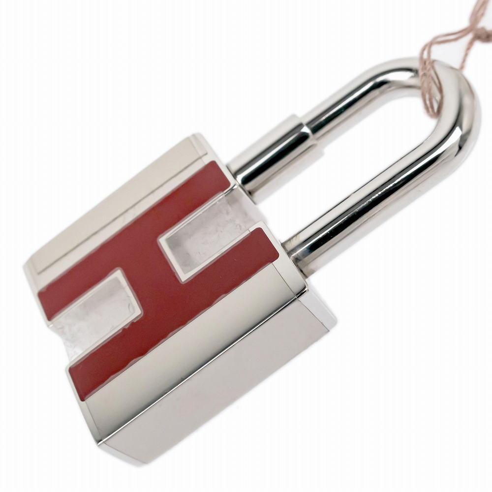[ название восток ][HERMES] Hermes Hkatena серебряный красный ключ очарование брелок для ключа аксессуары мелкие вещи не использовался товар 