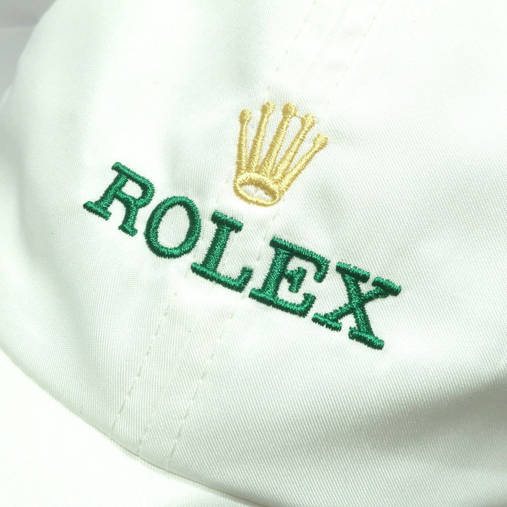 【天白】１円～ ROLEX ロレックス キャップ 帽子 白 ホワイト ロゴ ファッション 小物 メンズ 男性その他 T2401-05-009337yn_画像6