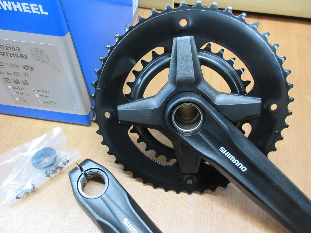 シマノ9速対応 FC-MT210-2 46-30T 170mm 2x9S・ギヤクランク シマノ9速対応 FC-MT210-2 46-30T 170mm 2x9S・ギヤクランク