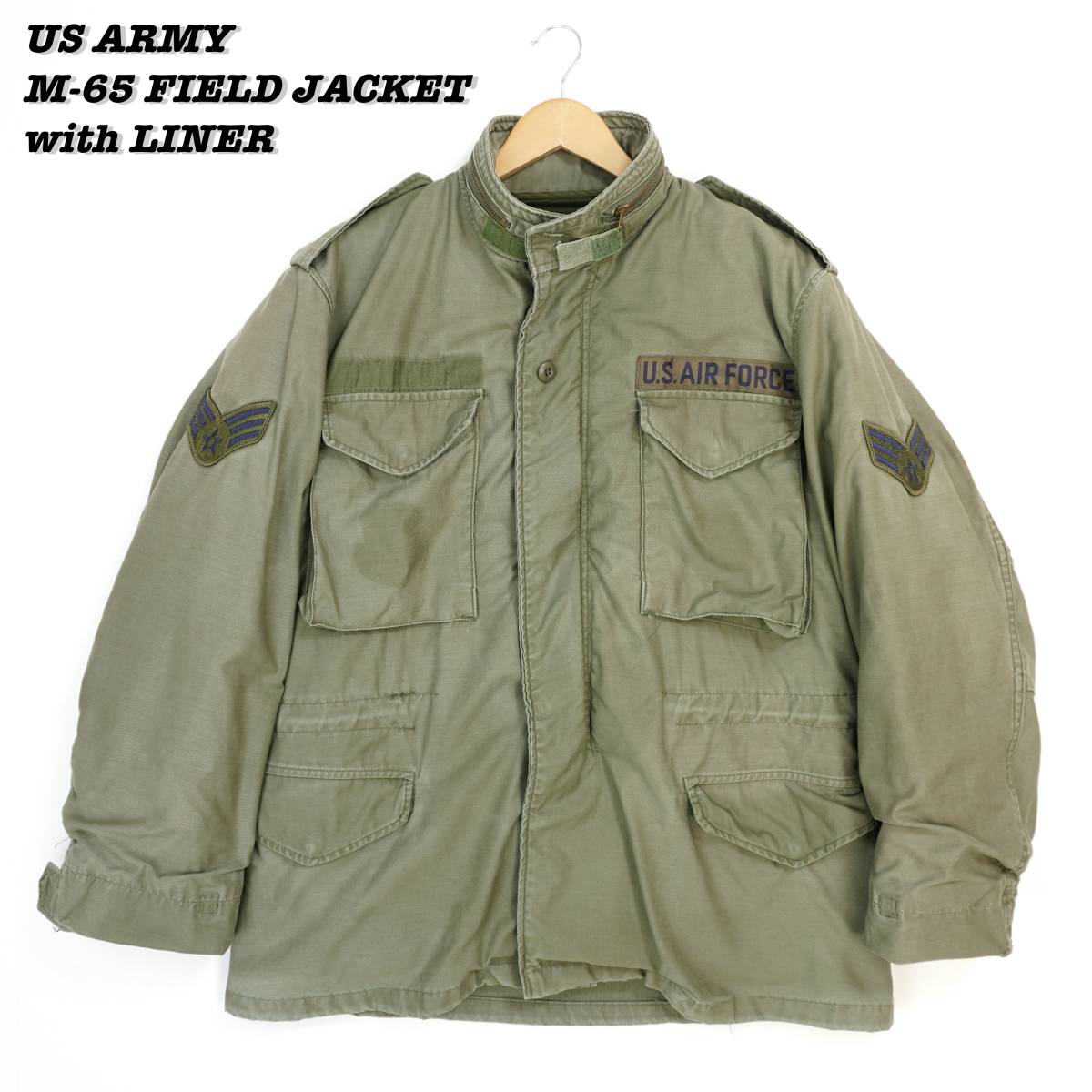 US ARMY M-65 FIELD JACKET with LINER 304220 Vintage アメリカ軍 フィールドジャケット ライナー 1980年代 ヴィンテージ