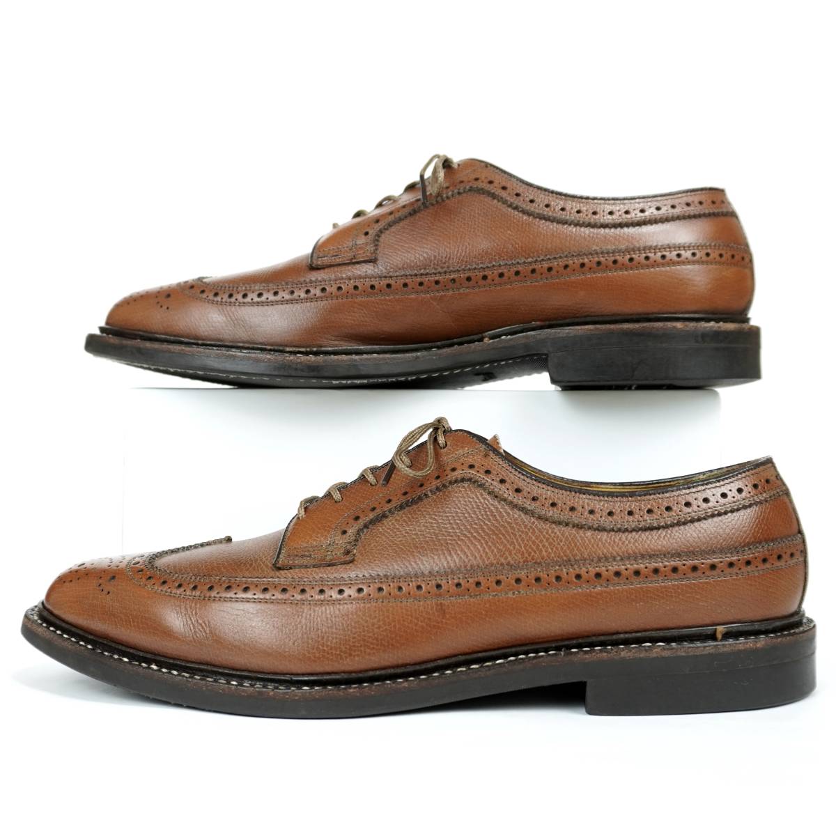 Florsheim Imperial Kenmoor Long Wing Tip Vintage Shoes US Florsheim Imperial Kenmoor Long Wing Tip Vintage Shoes US
