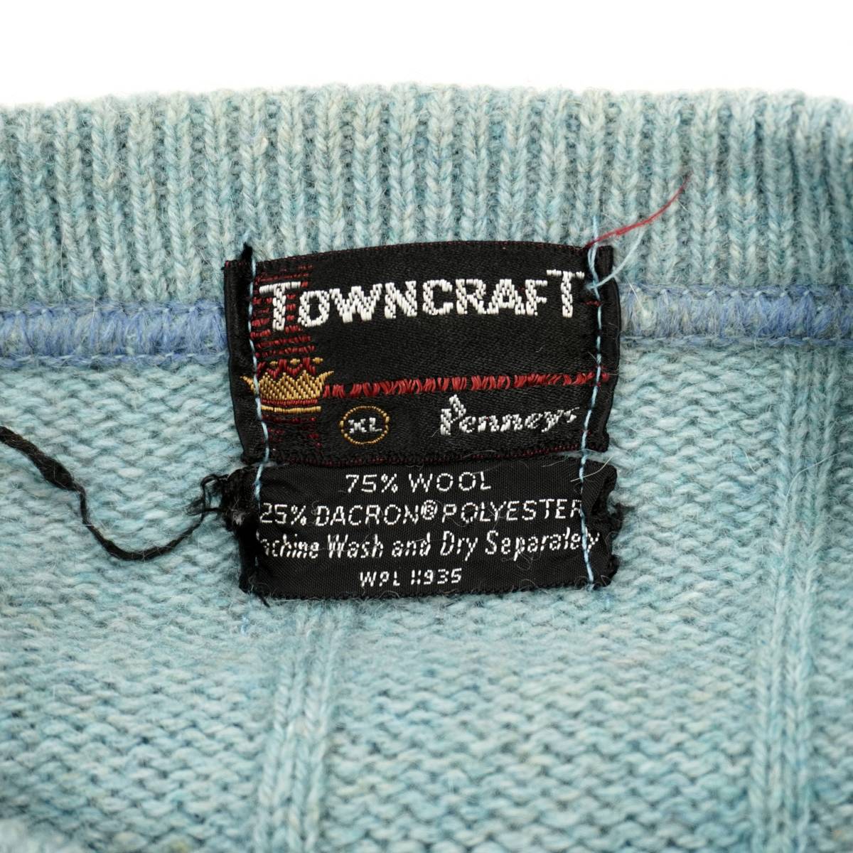 Penneys TOWNCRAFT Sweater 1960s USA SWT2410 Vintage ペニーズ Penneys TOWNCRAFT Sweater 1960s USA SWT2410 Vintage ペニーズ