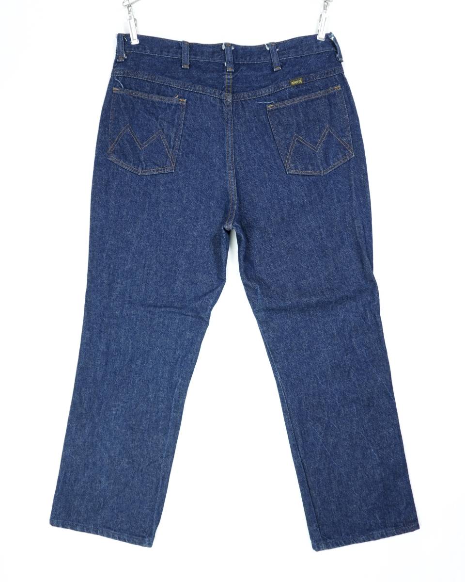 MAVERICK A0001NP INDIGO DENIM PANTS USA 1990s WR24001 マーベリック インディゴデニム ジーンズ アメリカ製 1990年代_画像2