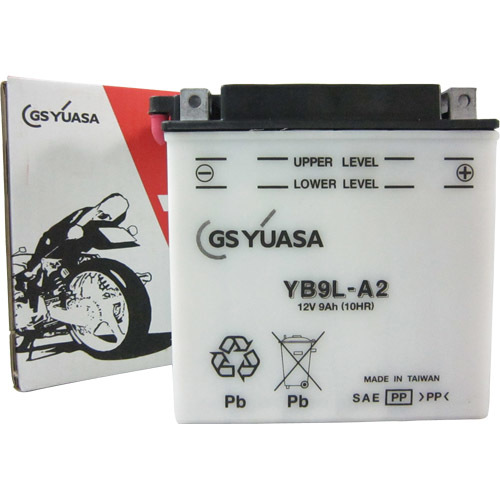 GSユアサ(ジーエスユアサ) バイク YB9L-A2 開放式バッテリー 液別 開放型バッテリー_画像1