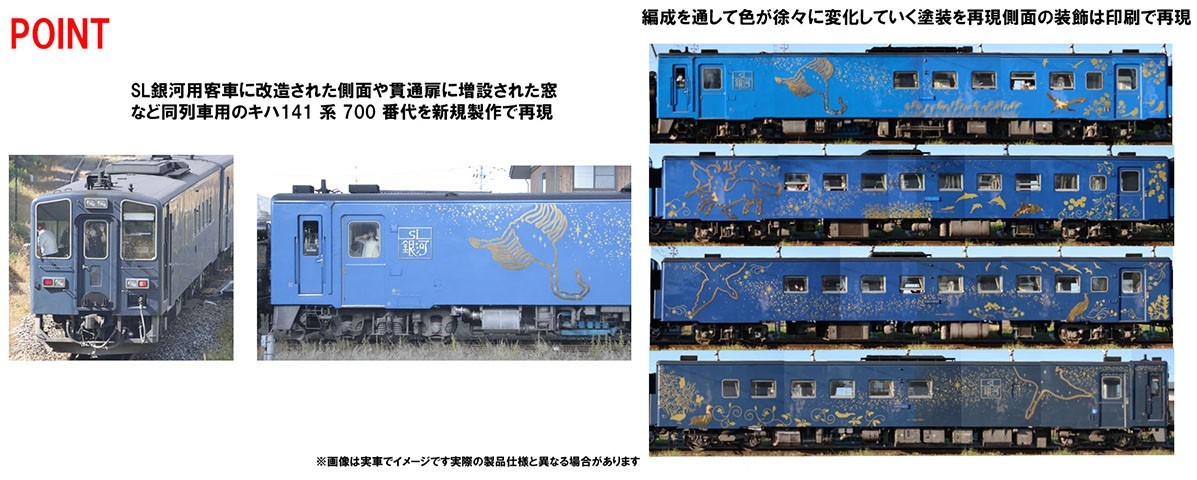  TOMIX Nゲージ JR C58形 239号機 2009 キハ141系 SL銀河用客車 セット 98522 鉄道模型 蒸気機関車 旅客車 　トミーテック(TOMYTEC)_画像5